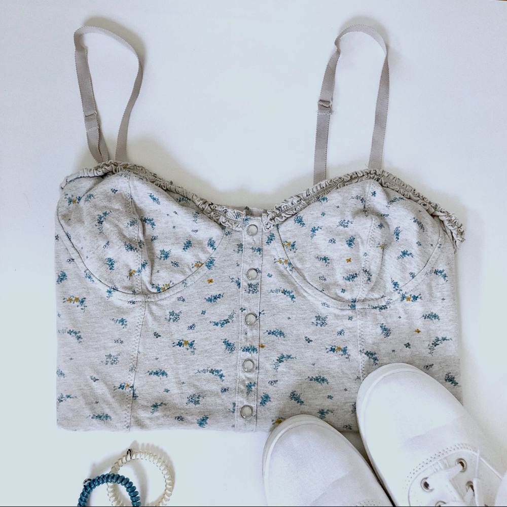 Cotton Bustier Top